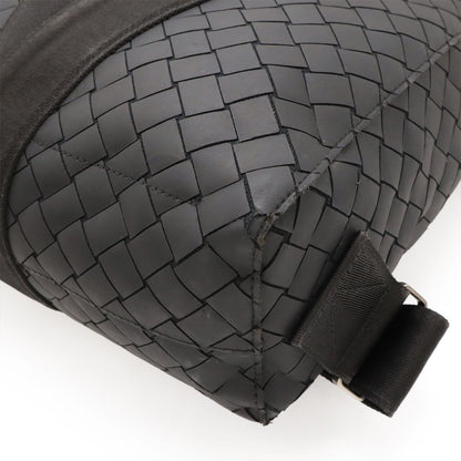 Bottega Veneta Intrecciato New Rubber Backpack Black — view 3