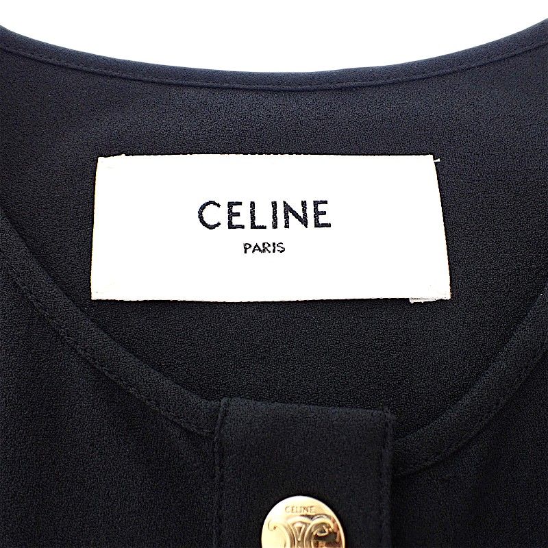 Celine Belt Army Dress Acetate Rayon Black 34 Travel — view 6