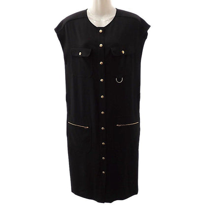 Celine Belt Army Dress Acetate Rayon Black 34 Travel — view 3