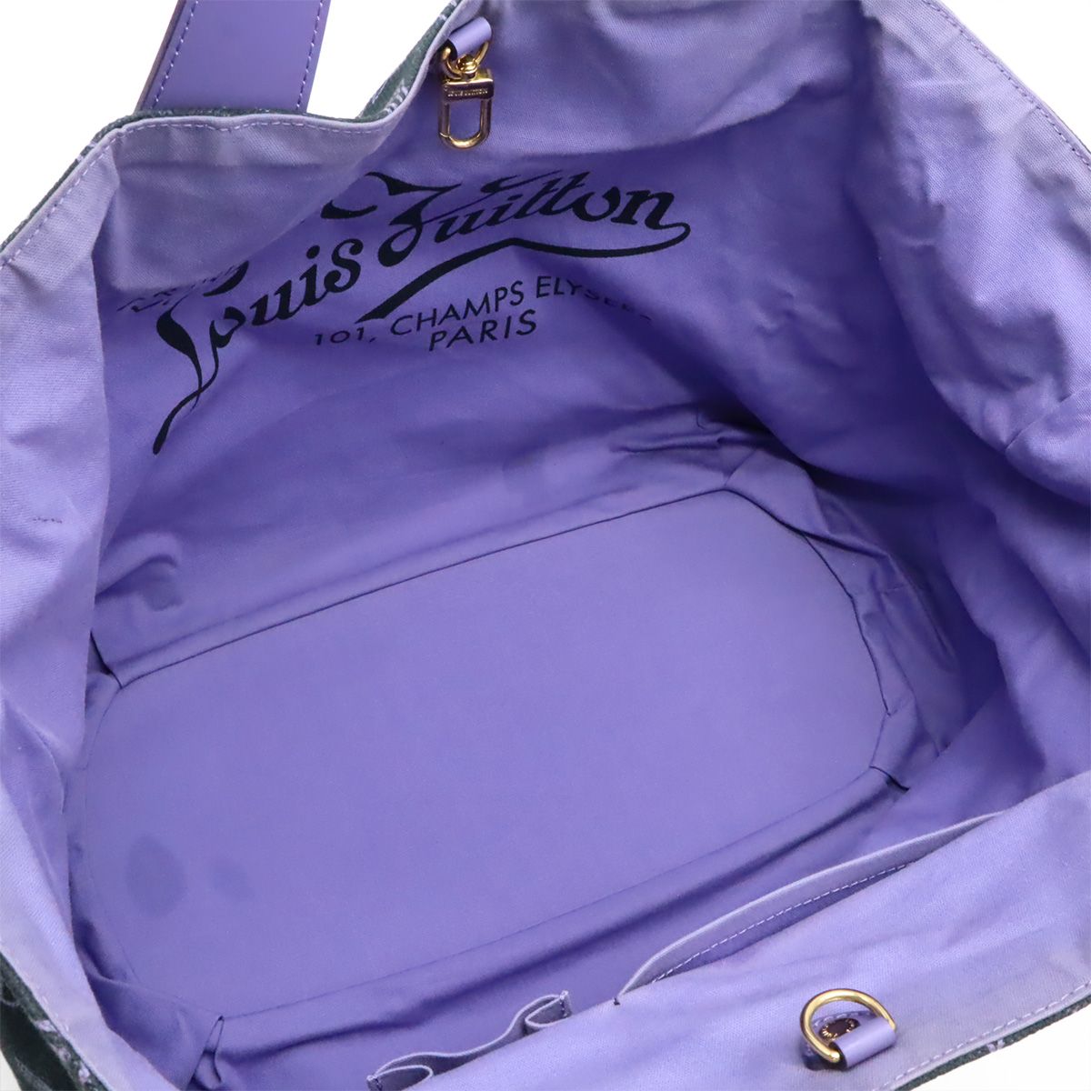 Louis Vuitton Monogram Beach Line Cabas Ipanema PM Tote Shoulder Bag Marine — view 8