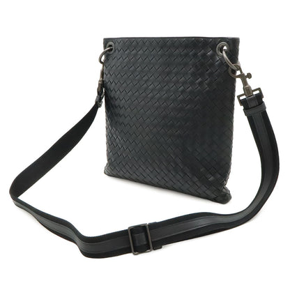 Bottega Veneta Intrecciato Shoulder Bag Crossbody Leather Black — view 2