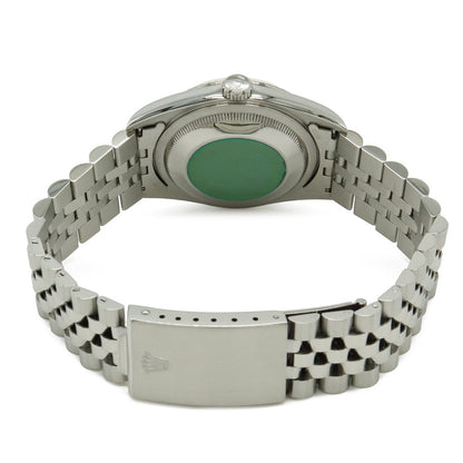 Rolex Datejust Silver Dial 18k White Gold Bezel SS T Number Automatic Watch — view 6