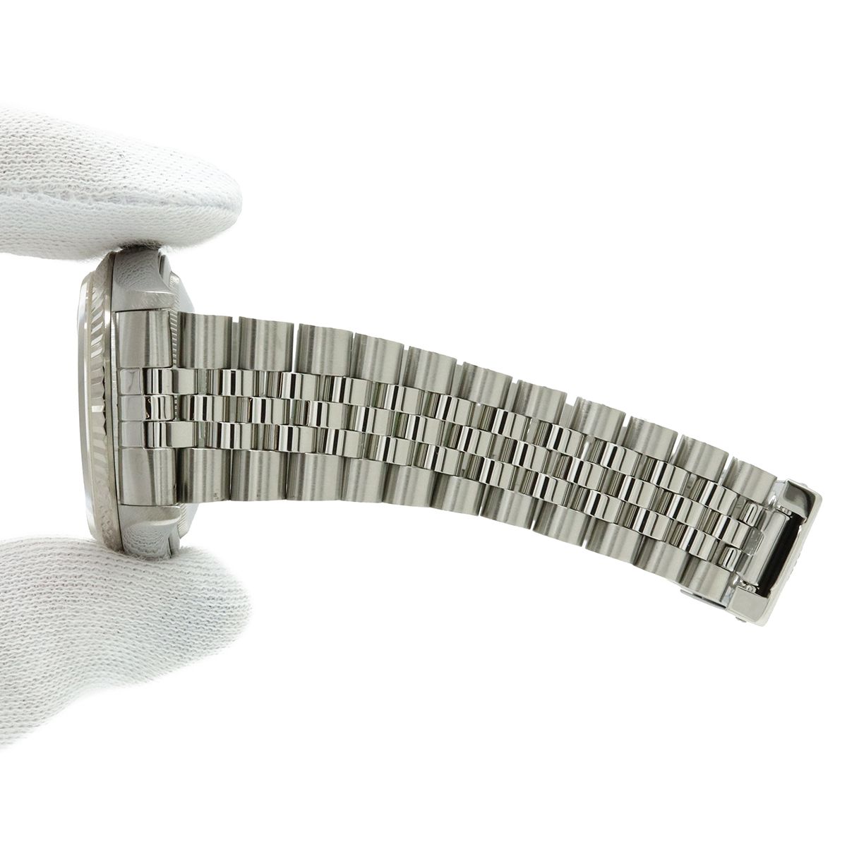 Rolex Datejust Silver Dial 18k White Gold Bezel SS T Number Automatic Watch — view 8