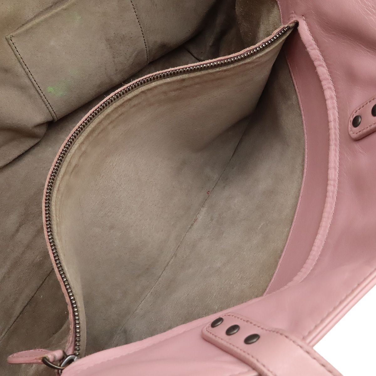 Bottega Veneta Tote Shoulder Bag Leather Pink Lavender — view 6