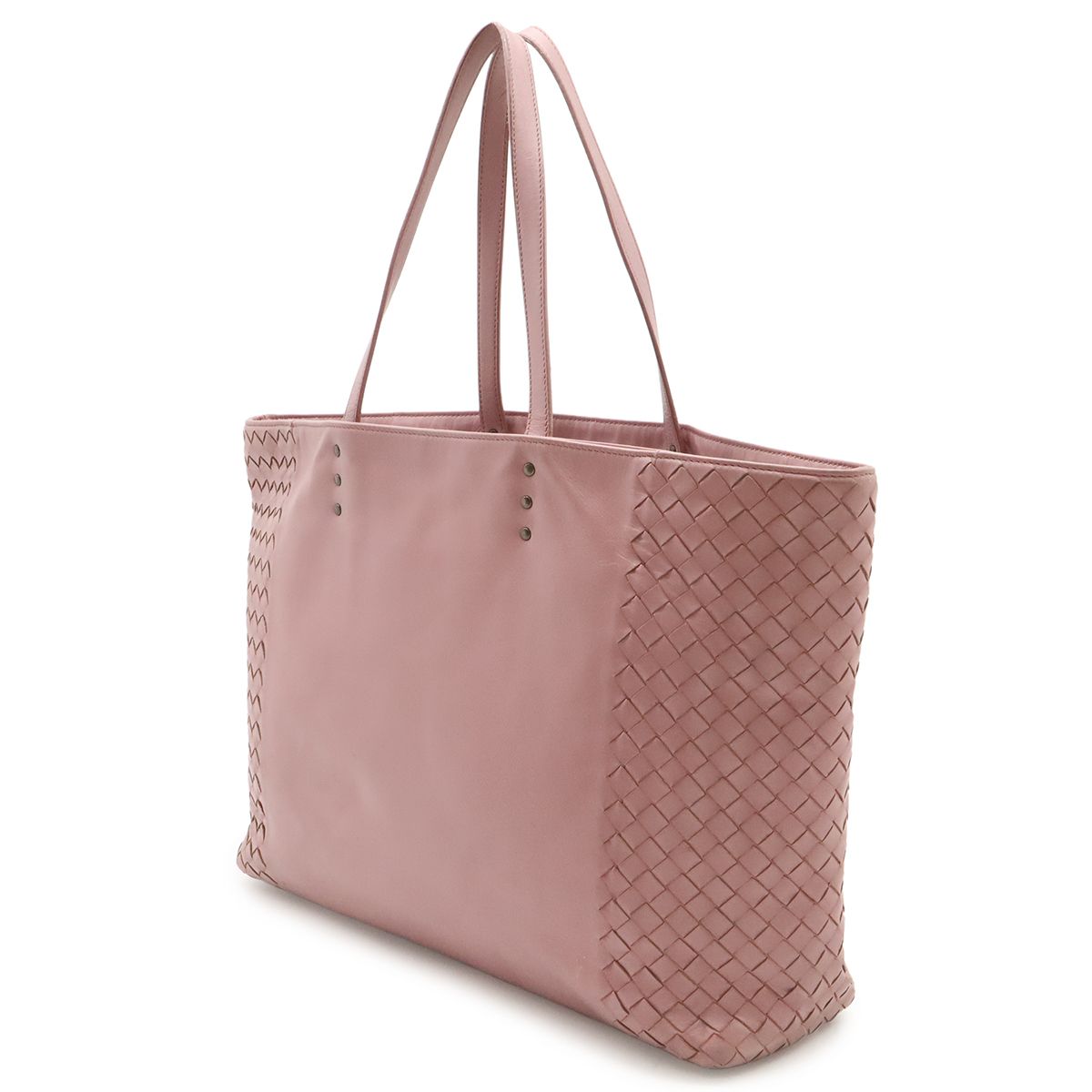 Bottega Veneta Tote Shoulder Bag Leather Pink Lavender — view 2