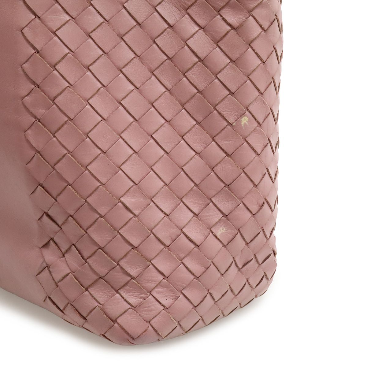 Bottega Veneta Tote Shoulder Bag Leather Pink Lavender — view 8