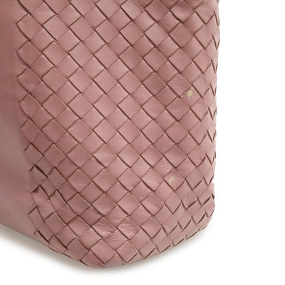 Bottega Veneta Tote Shoulder Bag Leather Pink Lavender — view 8