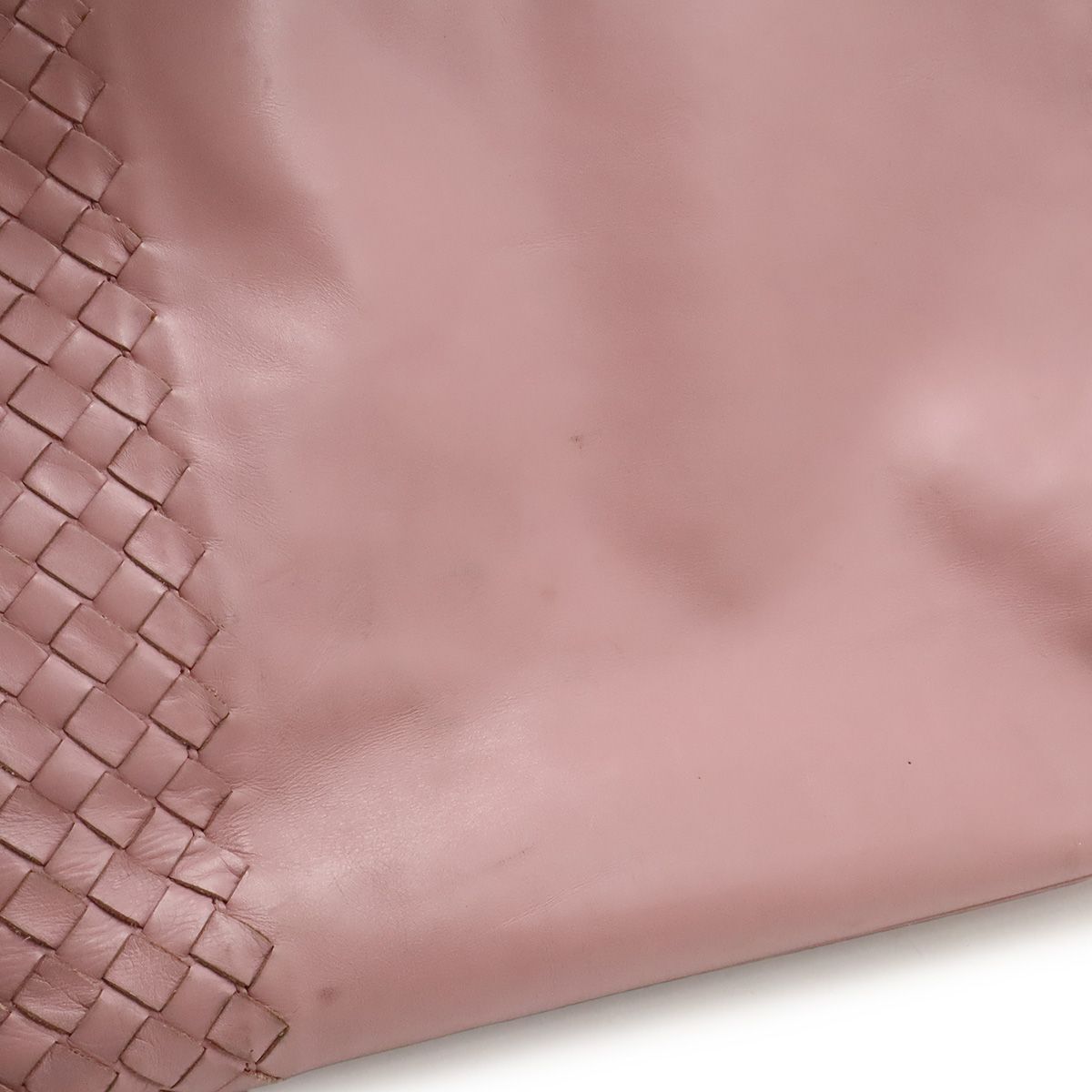 Bottega Veneta Tote Shoulder Bag Leather Pink Lavender — view 9