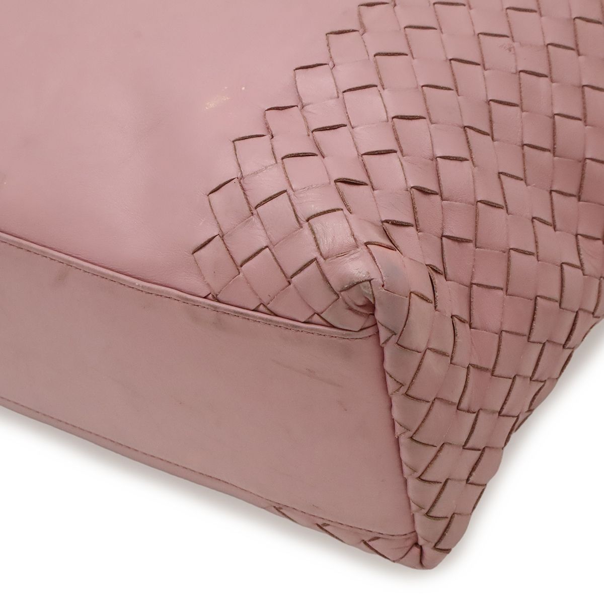 Bottega Veneta Tote Shoulder Bag Leather Pink Lavender — view 3