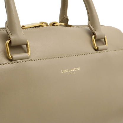 Saint Laurent Paris YSL Yves Baby Duffle Mini 2-Way Shoulder Bag Sand Beige — view 9