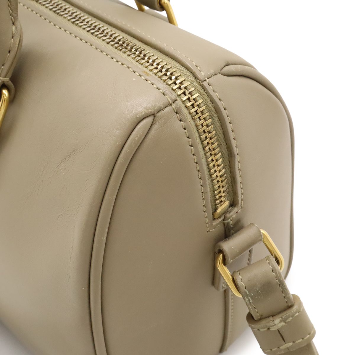 Saint Laurent Paris YSL Yves Baby Duffle Mini 2-Way Shoulder Bag Sand Beige — view 8