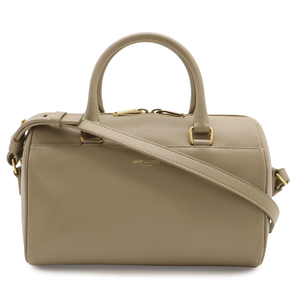 Saint Laurent Paris YSL Yves Baby Duffle Mini 2-Way Shoulder Bag Sand Beige