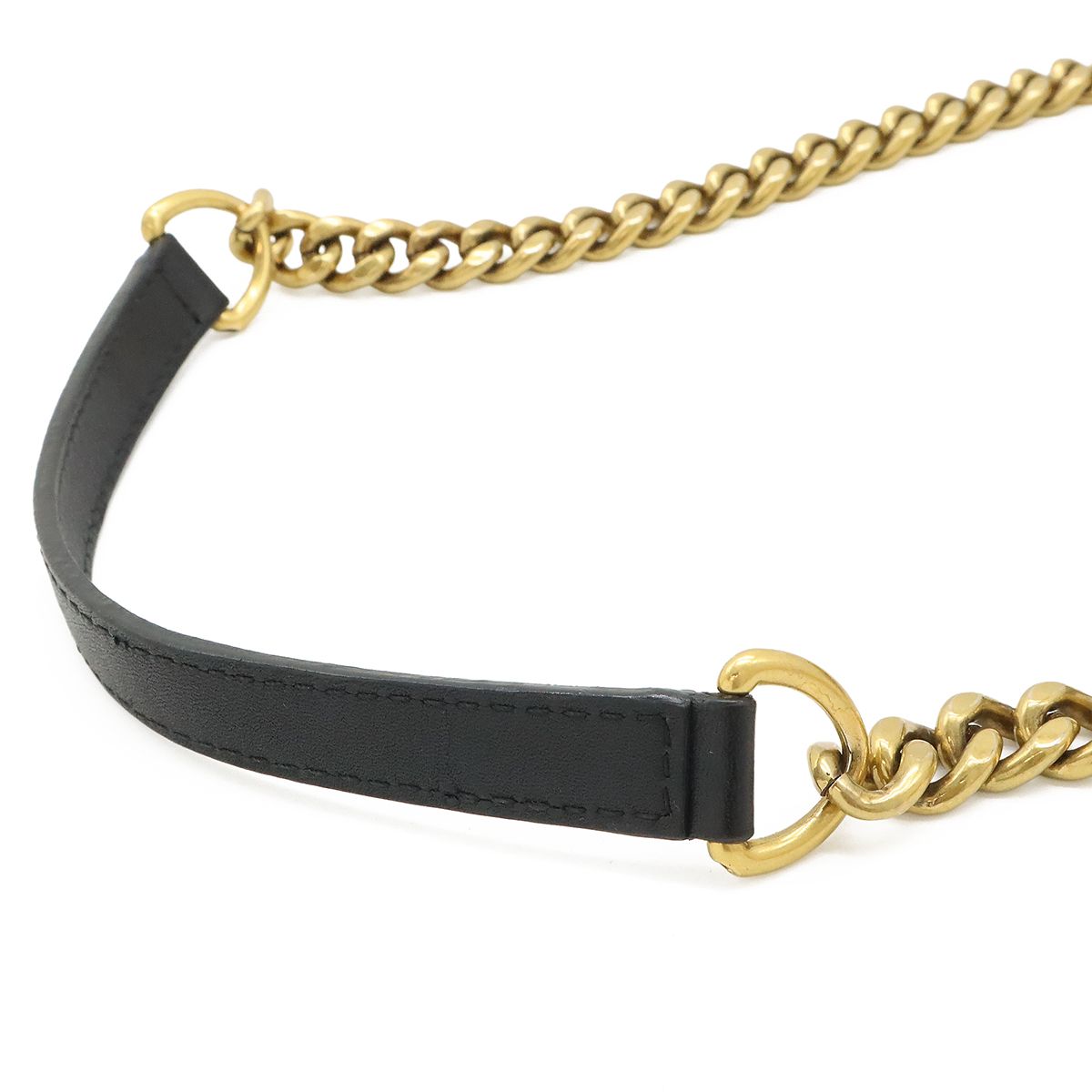 Louis Vuitton New Wave Chain MM Shoulder Bag Leather Noir Black — view 5