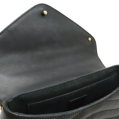 Louis Vuitton New Wave Chain MM Shoulder Bag Leather Noir Black — view 6