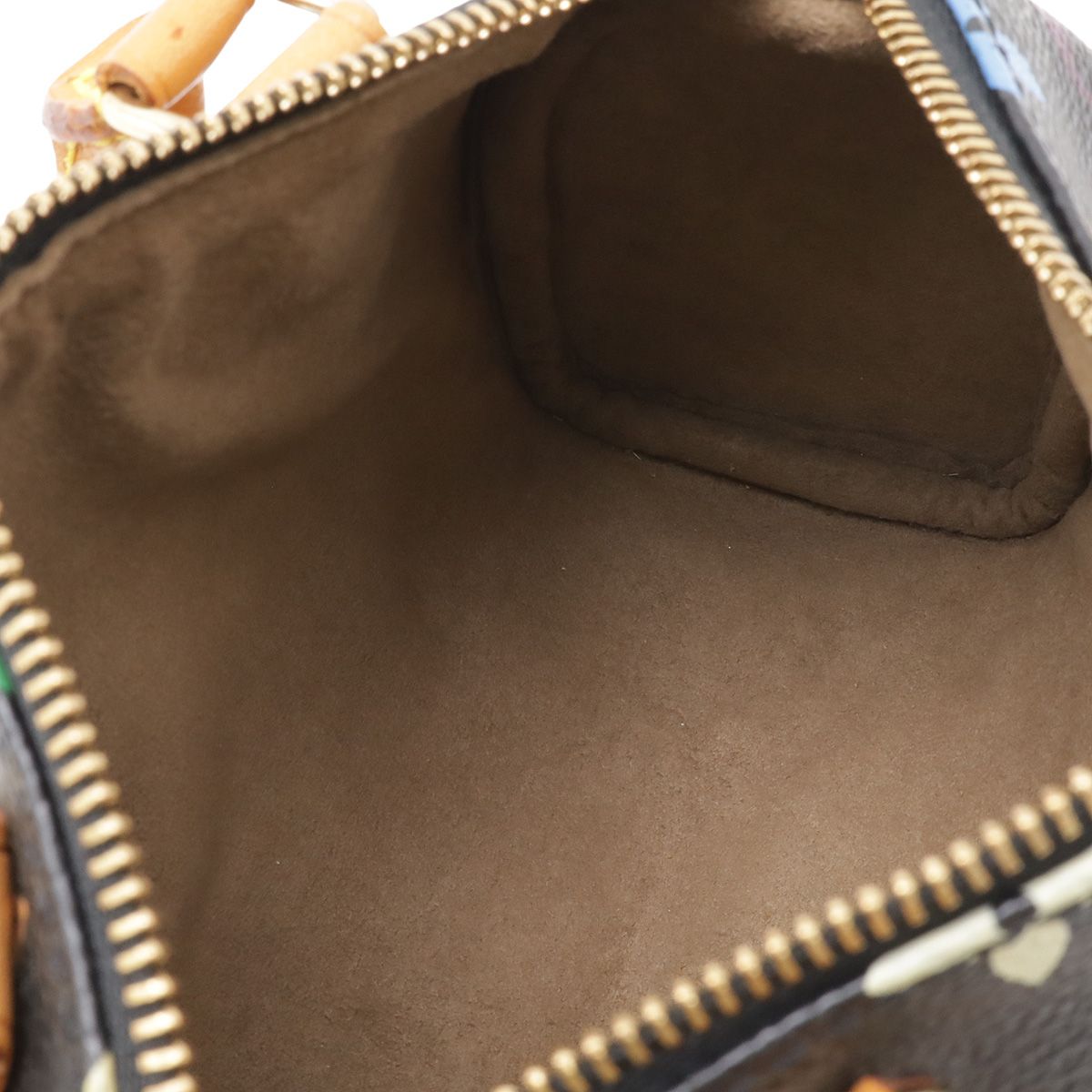 Louis Vuitton Monogram Multicolor Mini Speedy Mini Bag Pouch Case Noir Black — view 7