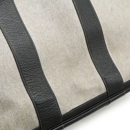 Hermes Garden Party PM Tote Shoulder Bag Toile Ash Canvas Black — view 9