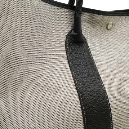 Hermes Garden Party PM Tote Shoulder Bag Toile Ash Canvas Black — view 8