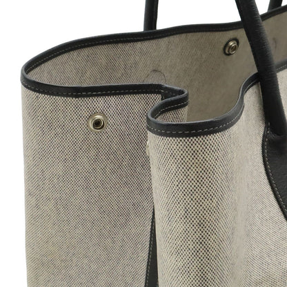 Hermes Garden Party PM Tote Shoulder Bag Toile Ash Canvas Black — view 5