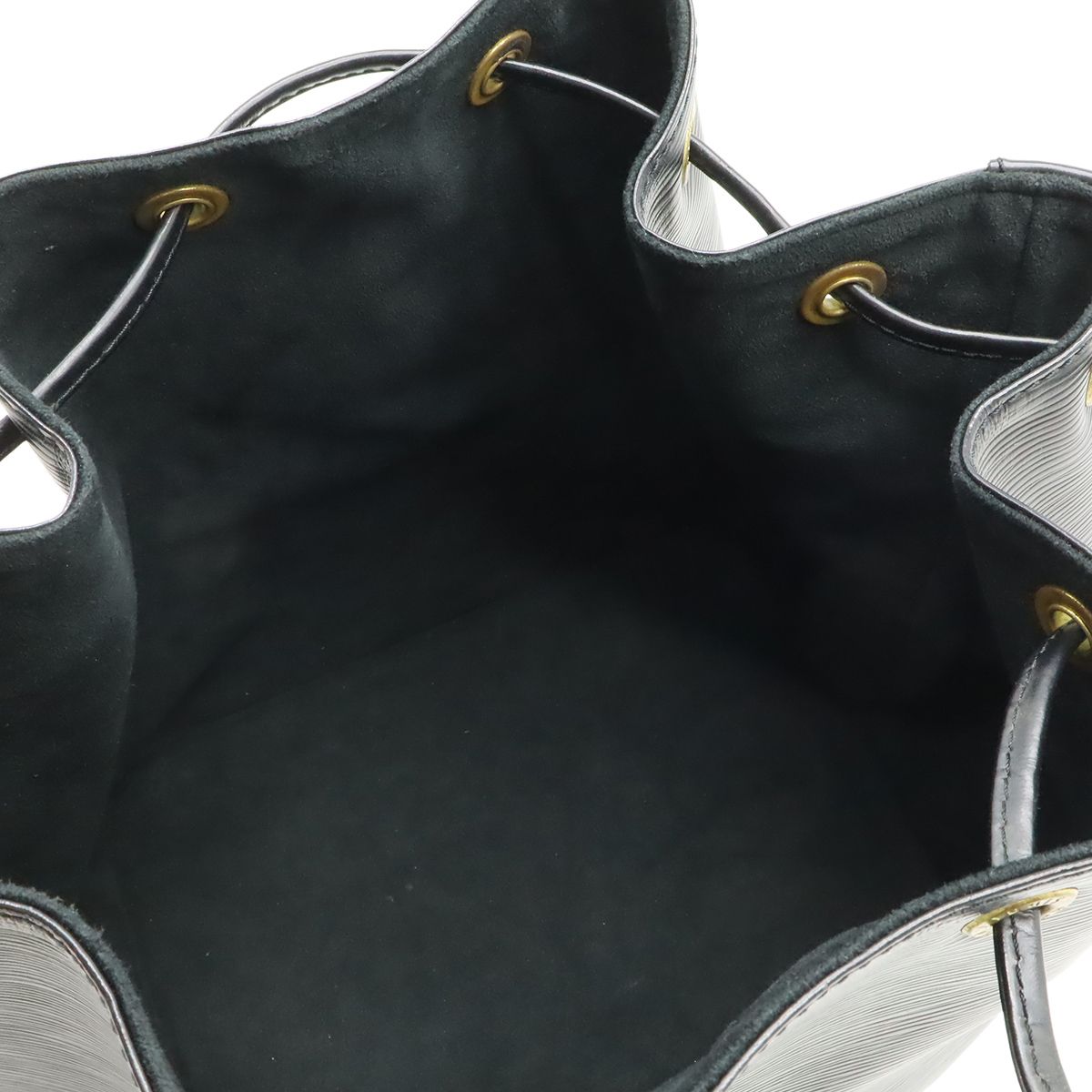 Louis Vuitton Epi Petit Noir Shoulder Bag Drawstring Black — view 4