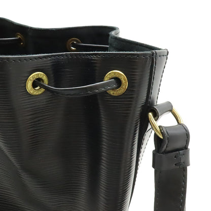 Louis Vuitton Epi Petit Noir Shoulder Bag Drawstring Black — view 5