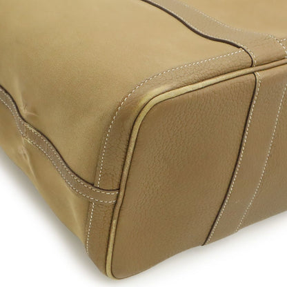 Hermes Garden Party PM Tote Toile Officier Canvas Brown Beige Silver — view 3