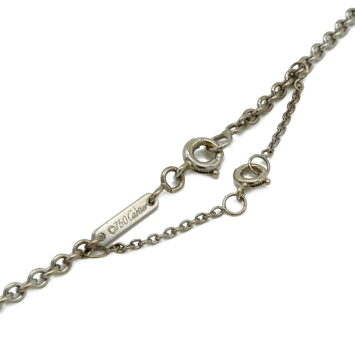 Cartier Forsa Chain Necklace 18k White Gold — view 4