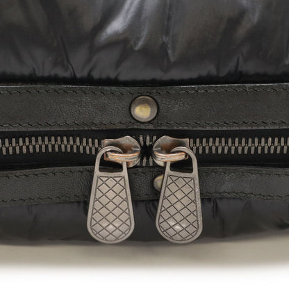 Bottega Veneta Spinner Shoulder Bag Nylon Leather Black — view 4