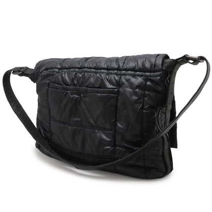 Bottega Veneta Spinner Shoulder Bag Nylon Leather Black — view 2