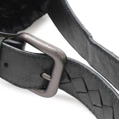 Bottega Veneta Spinner Shoulder Bag Nylon Leather Black — view 5