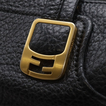 Fendi Chameleon Tote Leather Black Gold — view 4