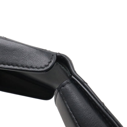 Chanel CC Logo Coin Purse Leather Black — view 8