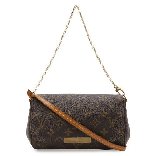 Louis Vuitton Monogram Favorite PM Shoulder Bag Crossbody 2-Way Clutch Pouch