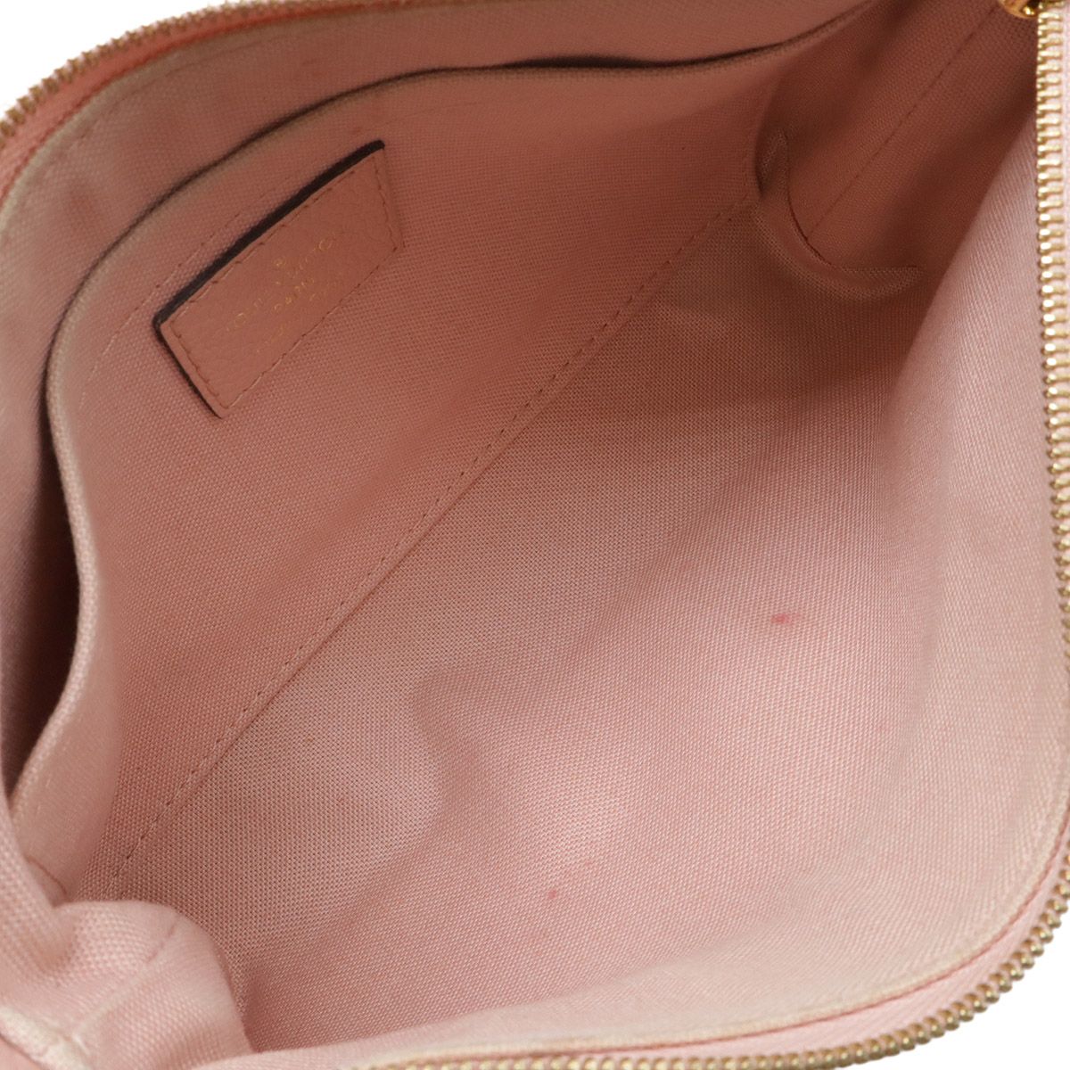 Louis Vuitton Monogram Pallas Clutch Shoulder Bag Chain 2-Way Rose Poudre Pink — view 7