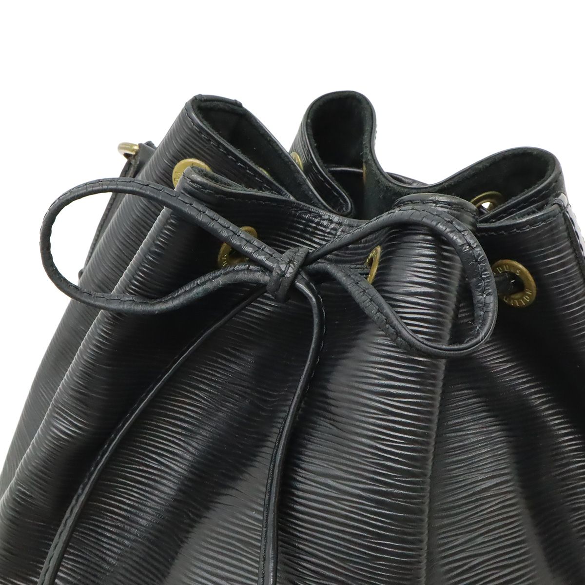 Louis Vuitton Epi Petit Noir Shoulder Bag Drawstring Black — view 4