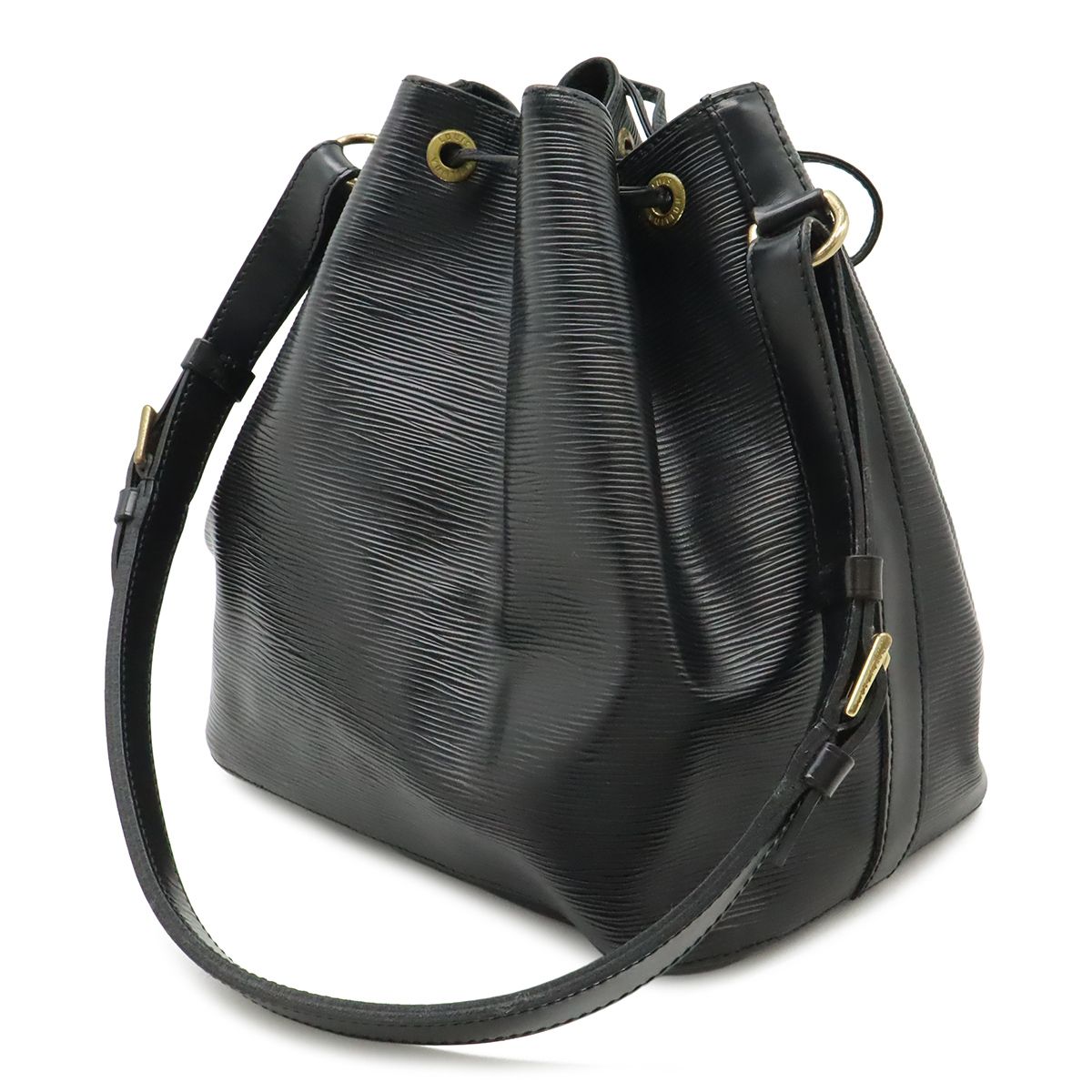 Louis Vuitton Epi Petit Noir Shoulder Bag Drawstring Black — view 2