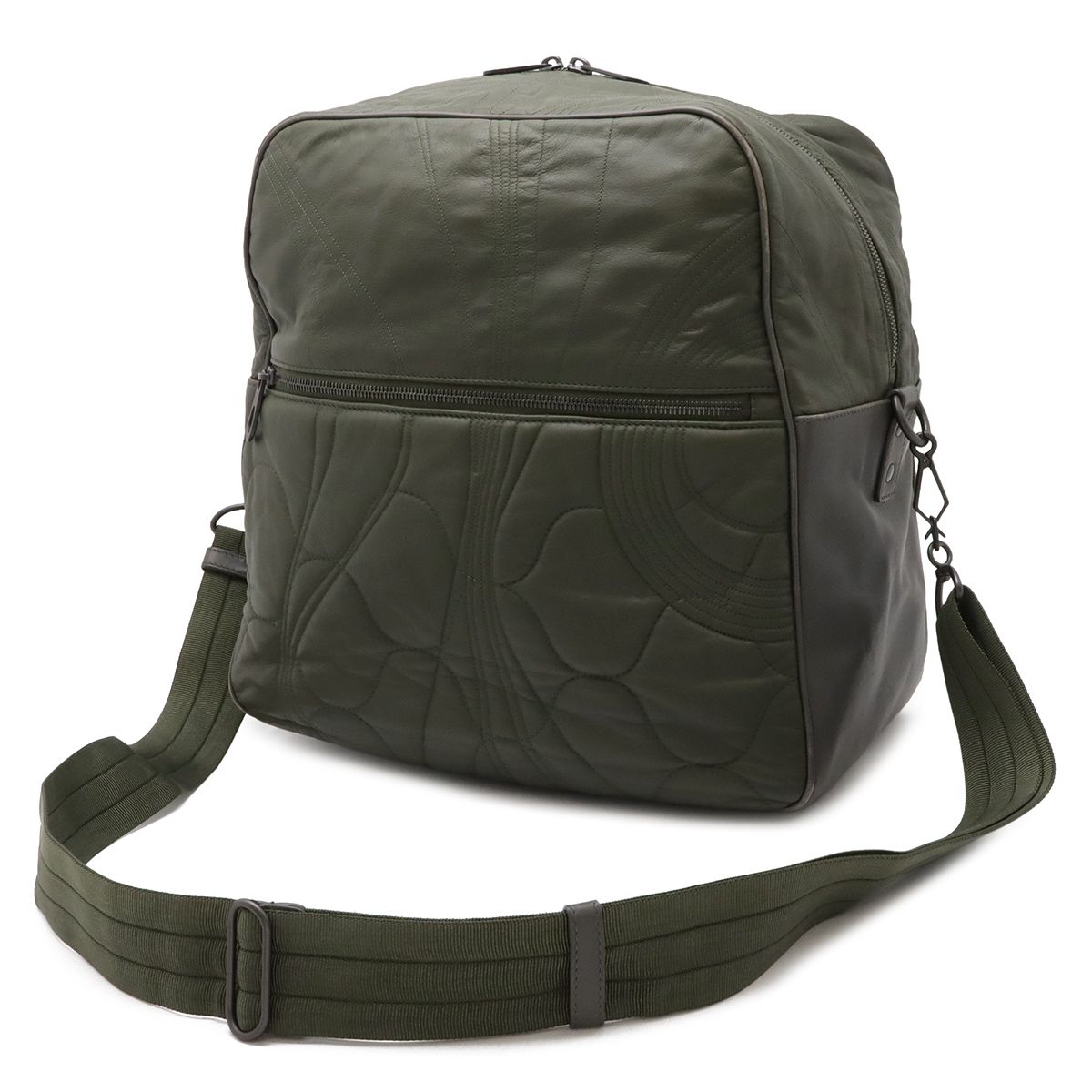 Bottega Veneta Shoulder Bag Crossbody Leather Khaki Green — view 2