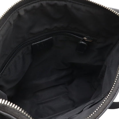 Gucci Sherry Line Shoulder Bag Crossbody Nylon Canvas Black Green Red — view 6