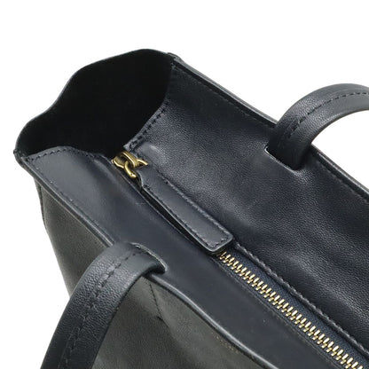 Celine Horizontal Cabas Tote Large Shoulder Bag Leather Black — view 5