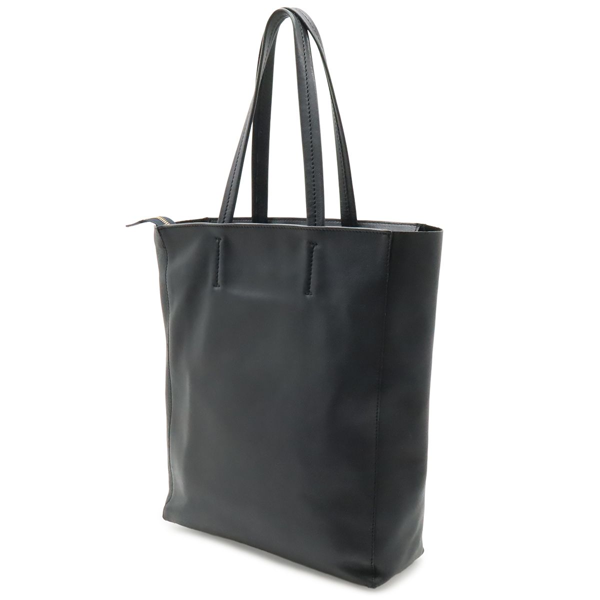 Celine Horizontal Cabas Tote Large Shoulder Bag Leather Black — view 2