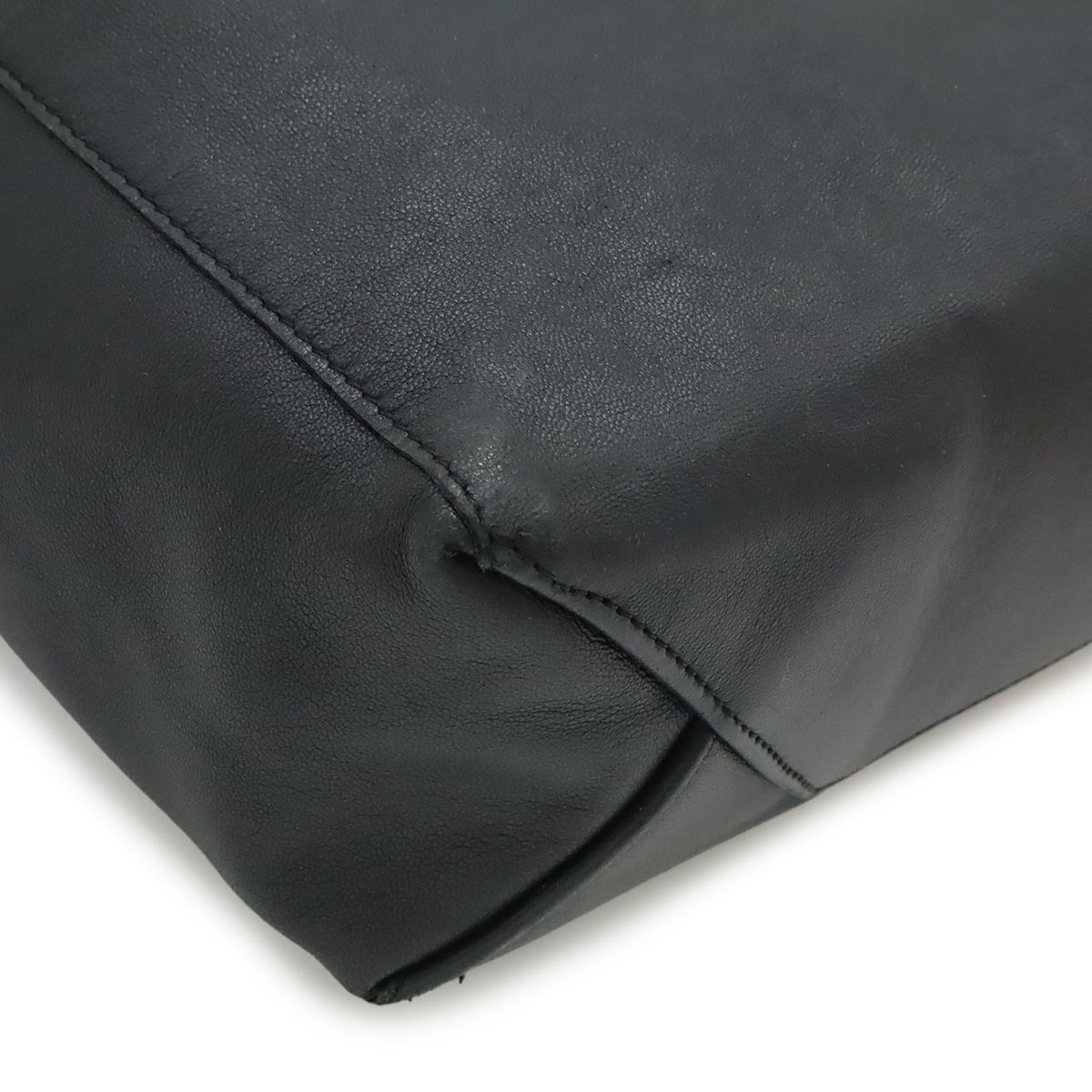 Celine Horizontal Cabas Tote Large Shoulder Bag Leather Black — view 3