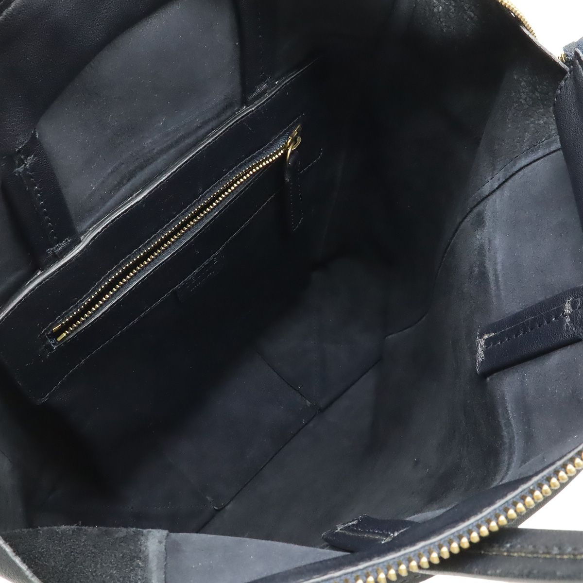 Celine Horizontal Cabas Tote Large Shoulder Bag Leather Black — view 6