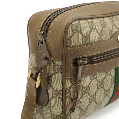 Gucci Vintage GG Plus Sherry Line Pochette Shoulder Bag Crossbody Beige Brown — view 4
