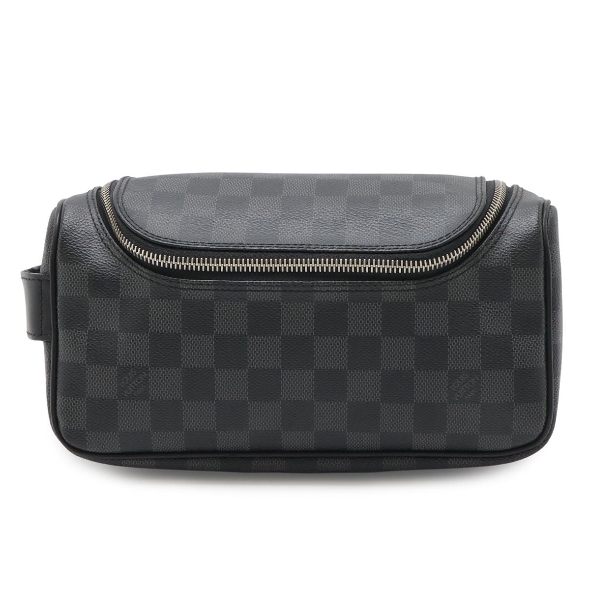 Louis Vuitton Damier Graphite Toilette Pouch Travel Clutch Handbag