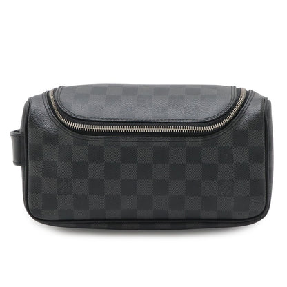 Louis Vuitton Damier Graphite Toilette Pouch Travel Clutch Handbag