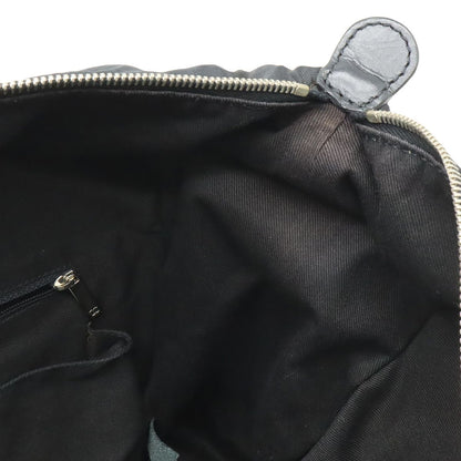 Chanel Paris New York Line Quilted CC Logo Tote Shoulder Bag Nylon Canvas Black — view 7