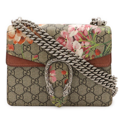 Gucci Dionysus GG Blue Mus Mini Bag Chain Taiga Head Beige Pink Multi