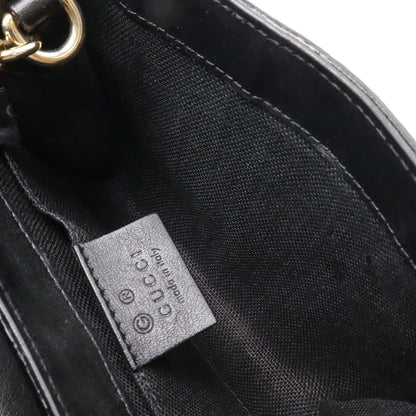 Gucci Micro Guccissima Emily Horsebit Chain Shoulder Bag Tassel Leather Black — view 6