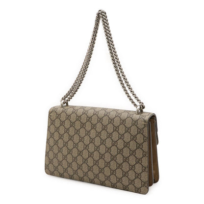 Gucci Dionysus GG Supreme Shoulder Bag Chain Taiga Head Suede Beige — view 2