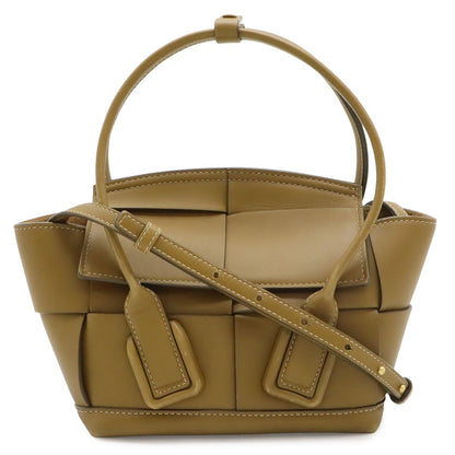 Bottega Veneta Maxi Intrecciato Mini the Arco 2-Way Shoulder Bag Leather