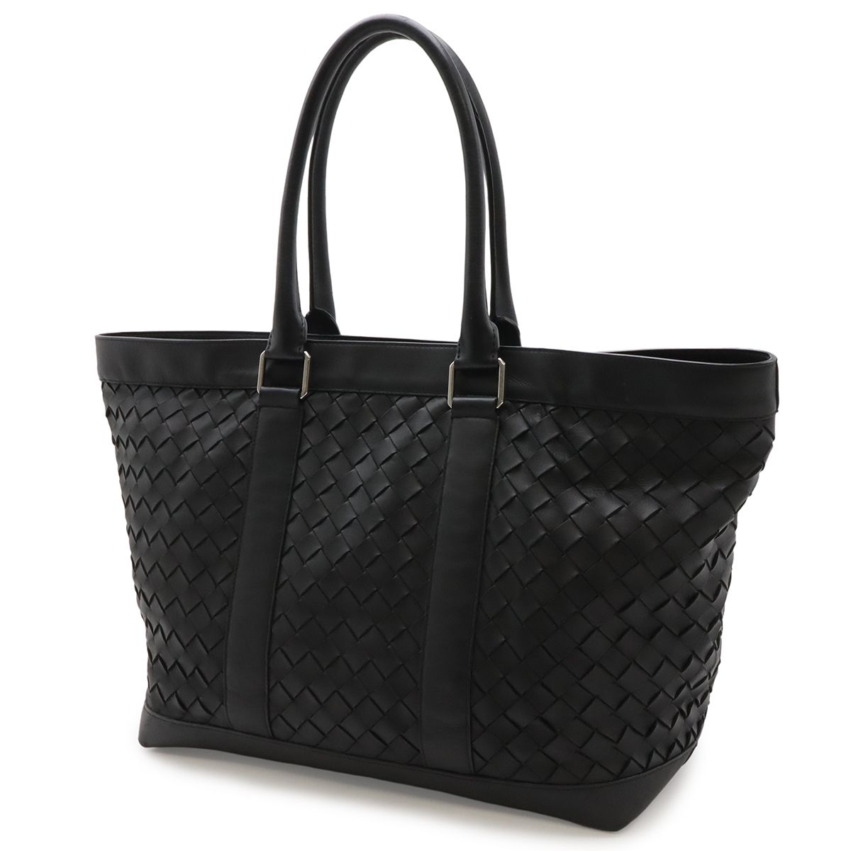 Bottega Veneta Intrecciato Tote Large Shoulder Bag Leather Black — view 2